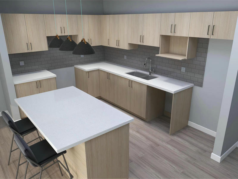 Apartment Economic Kitchen Cabinet